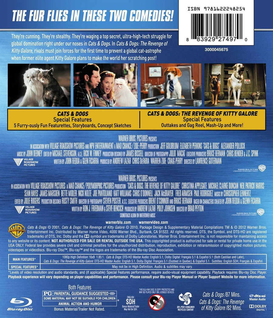 Cats & Dogs 1-2 (Blu-ray Double Feature) [Blu-ray]