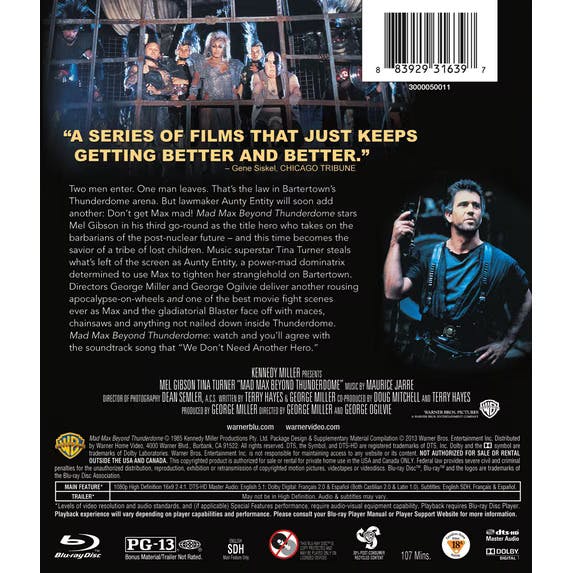 Mad Max 3: Beyond Thunderdome [Blu-ray]
