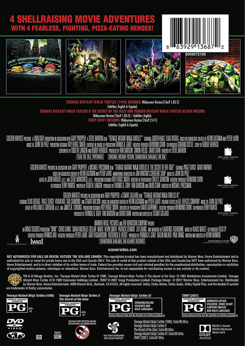 4 Film Favorites: Teenage Mutant Ninja Turtles (4FF) [DVD]