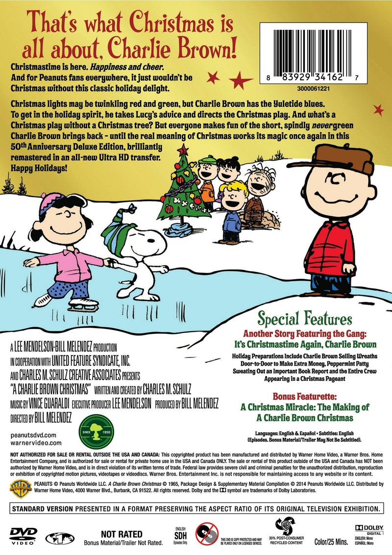 Charlie Brown: A Charlie Brown Christmas (50th Anniversary Edition) [DVD]