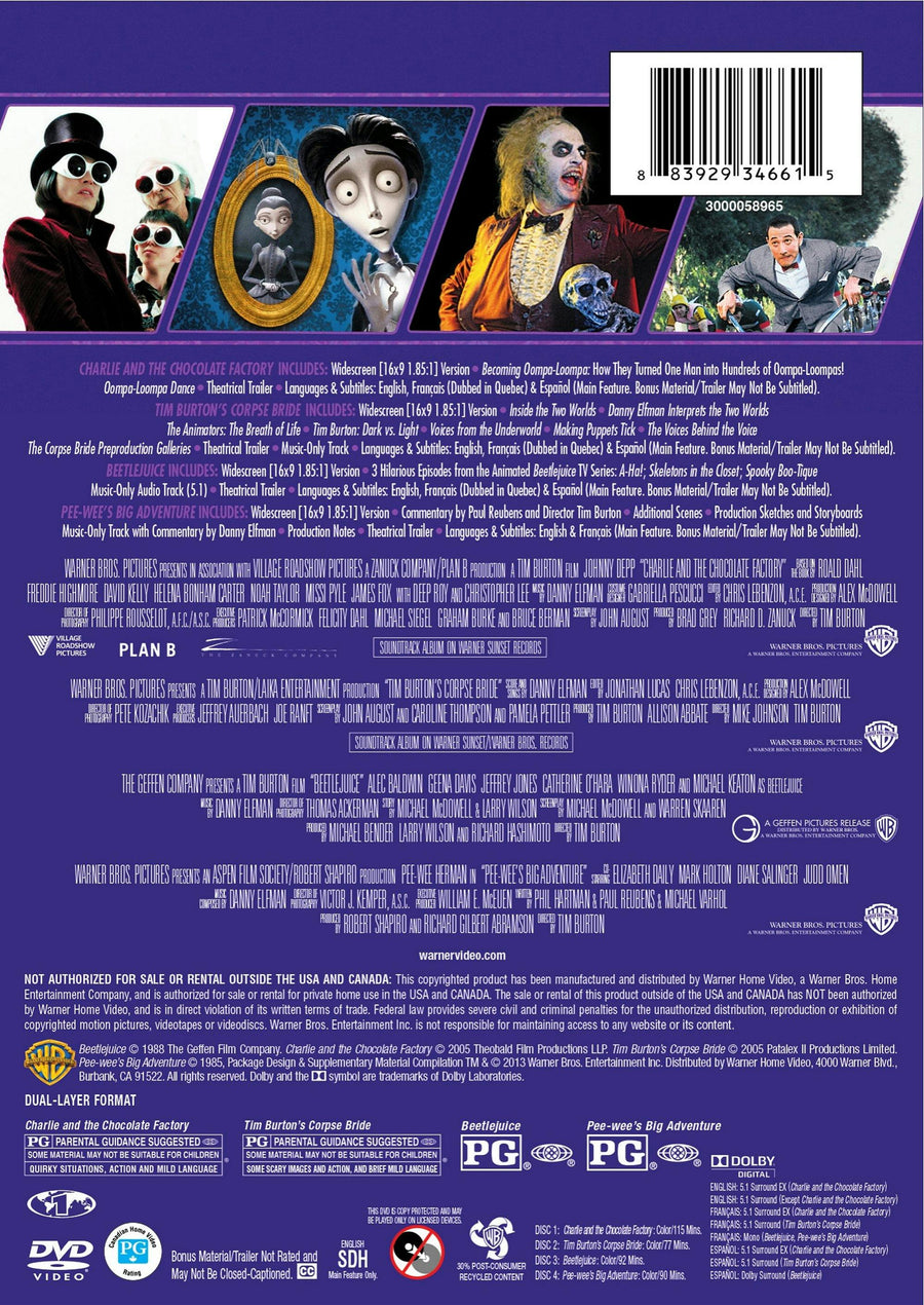 Tim Burton Collection (Box Set) [DVD]