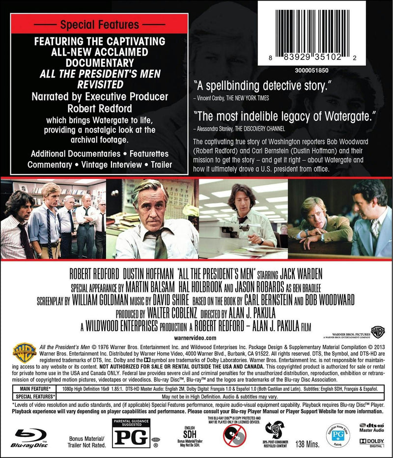All the President's Men (Blu-ray Special Edition) [Blu-ray]