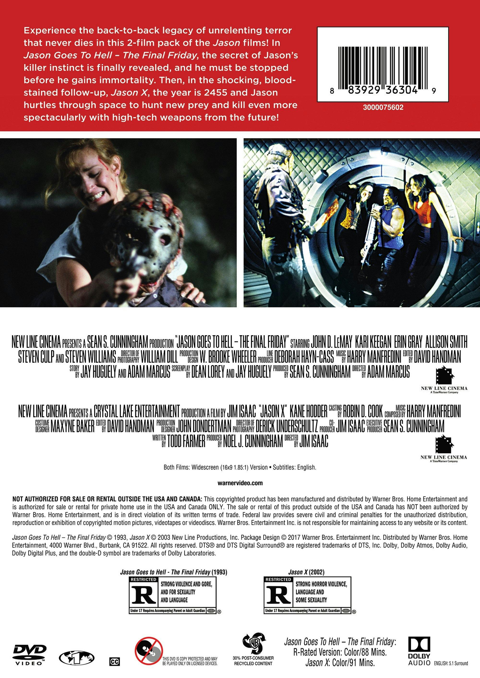 Jason Goes to Hell - The Final Friday/Jason X (DVD Double Feature