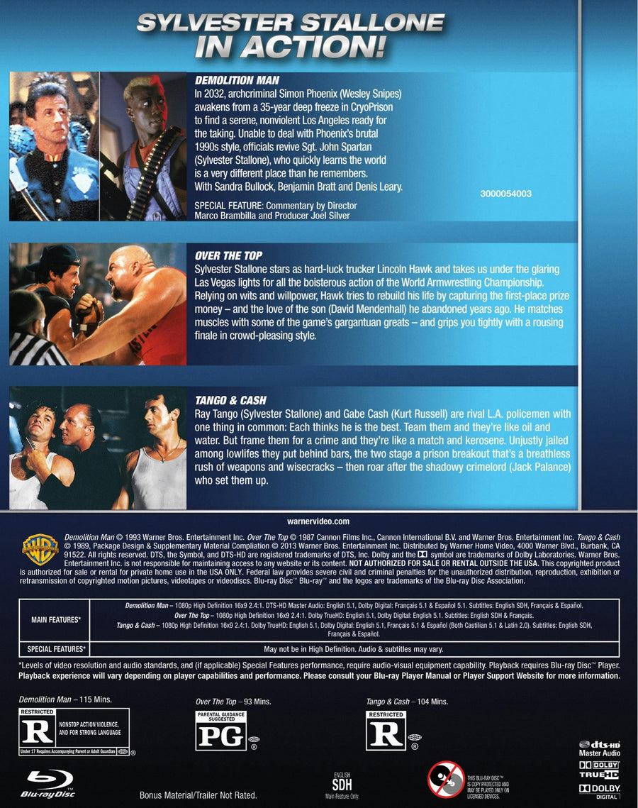 Demolition Man/Over the Top/Tango & Cash (Box Set) [Blu-ray]