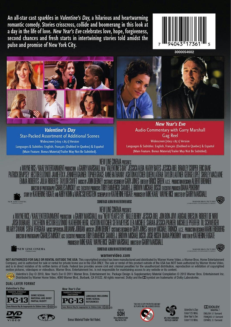 New Year's Eve/Valentine's Day (DVD Double Feature) [DVD]