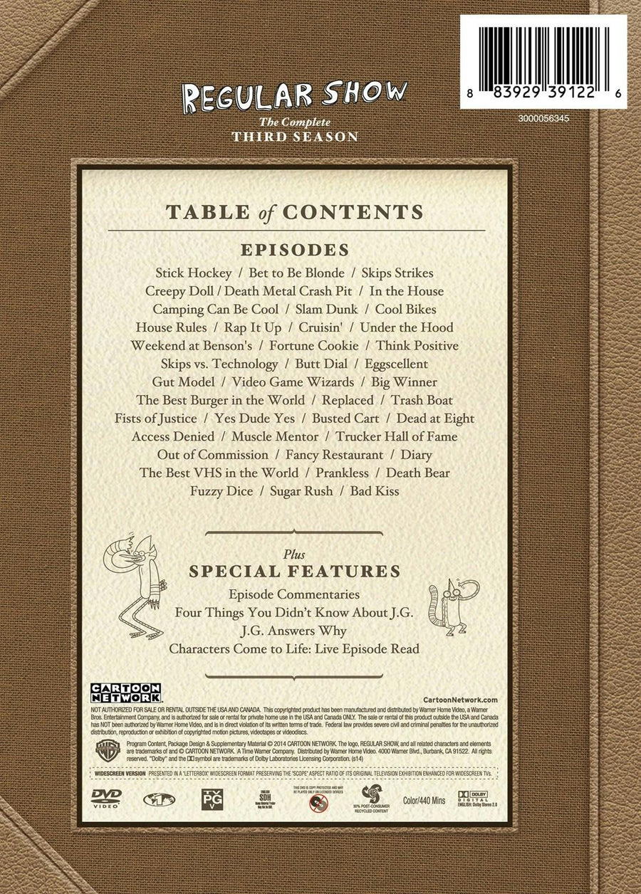 Cartoon Network: Regular Show: The Complete Third Season [DVD]