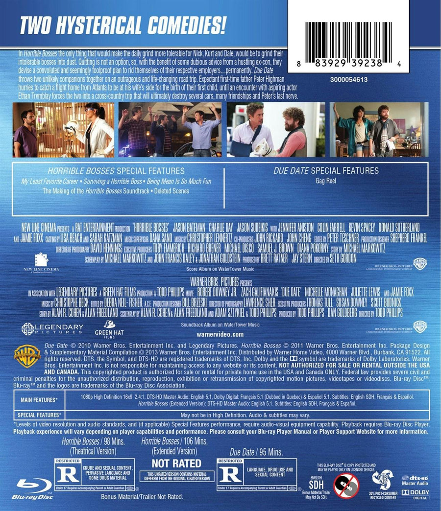 Horrible Bosses / Due Date (Blu-ray Double Feature) [Blu-ray]