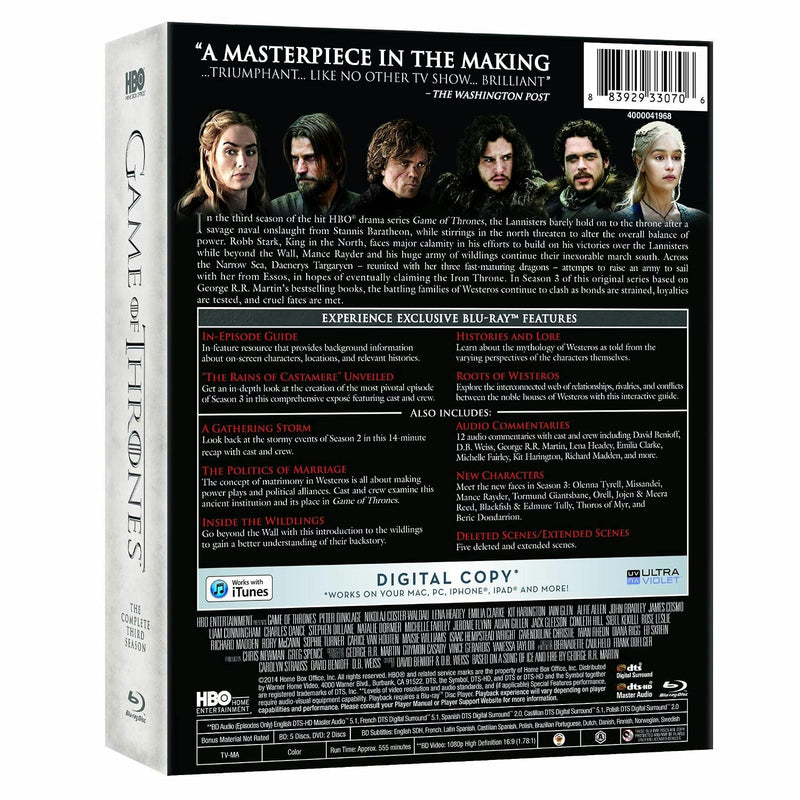 Game of Thrones: The Complete Third Season (Blu-ray + Digital Copy) [Blu-ray]