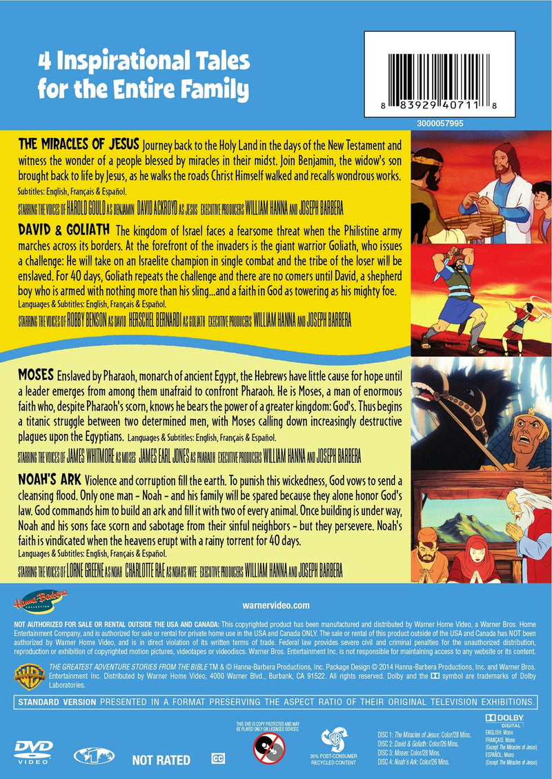 Family Favourites - The Greatest Adventure Stories from the Bible (Box Set) [DVD]