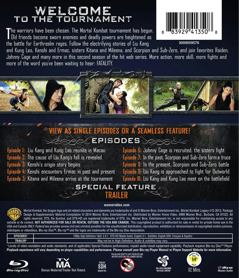 Mortal Kombat: Legacy II [Blu-ray]