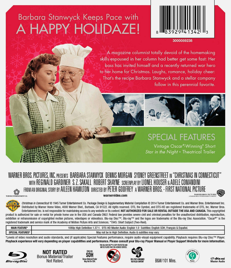 Christmas In Connecticut [Blu-ray]