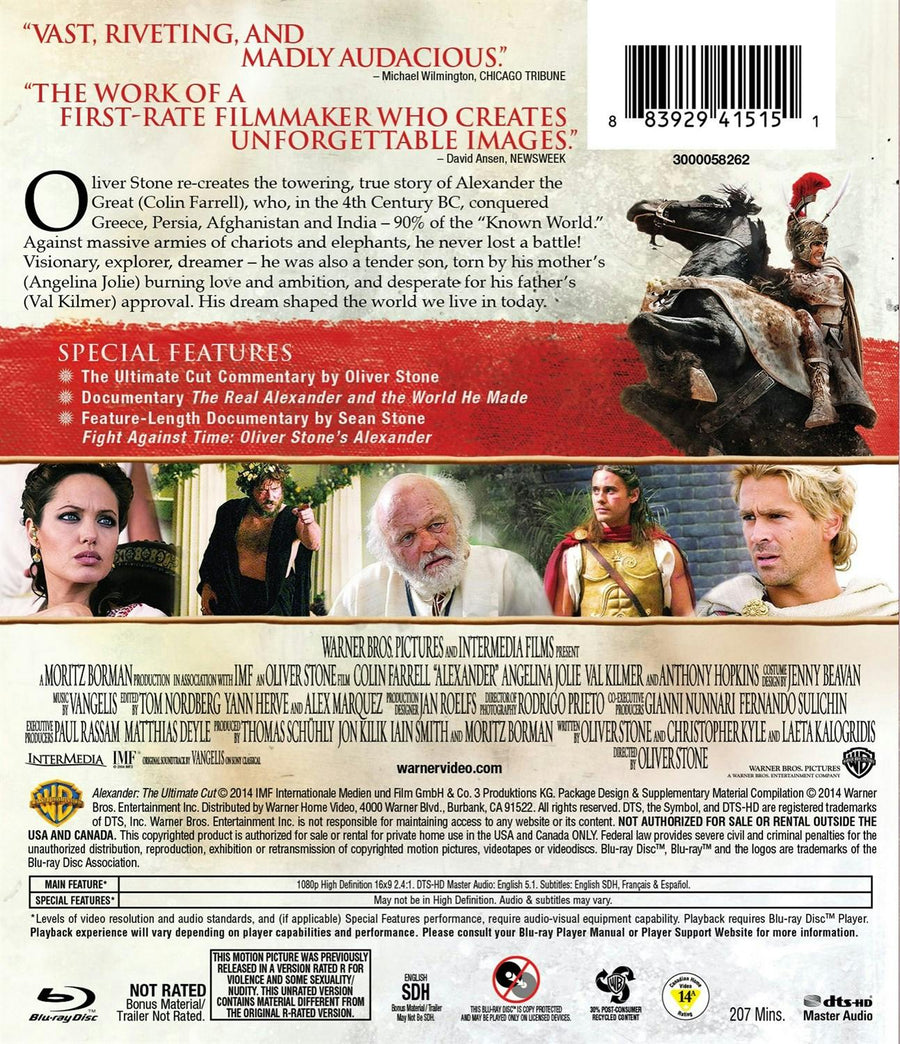 Alexander: The Ultimate Cut (Blu-ray Ultimate Cut) [Blu-ray]