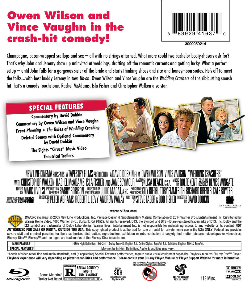 Wedding Crashers (Blu-ray Theatrical Version) [Blu-ray]