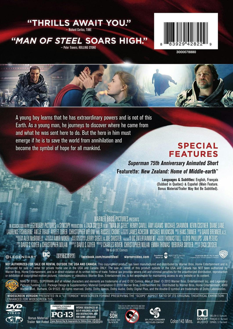 Man of Steel [DVD]