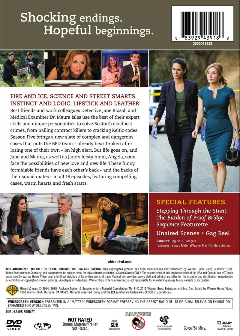 Rizzoli & Isles: The Complete Fifth Season (Box Set) [DVD]