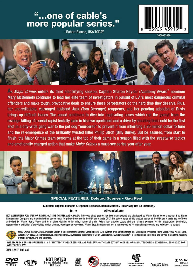 Major Crimes: The Complete Third Season [DVD]