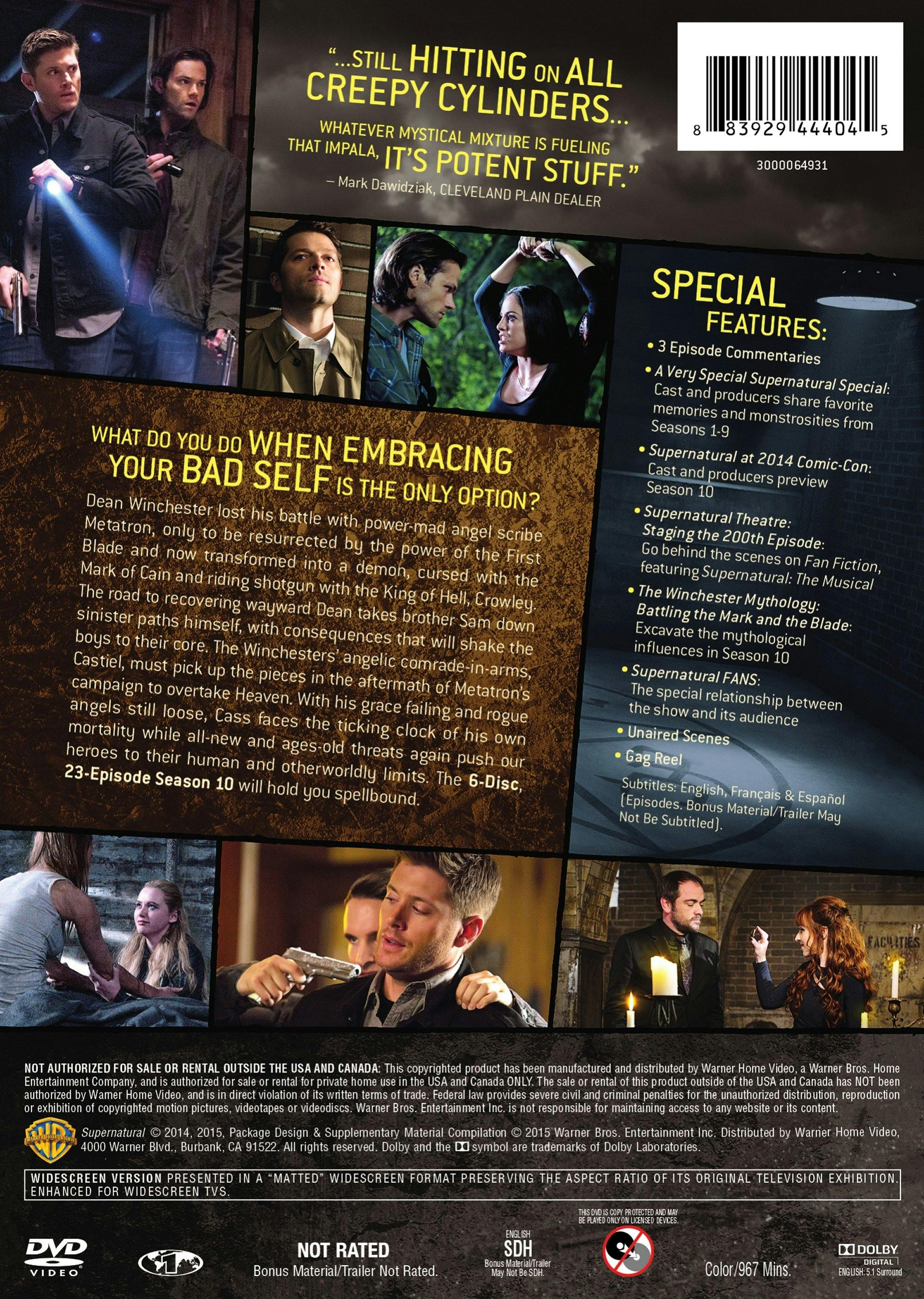 Supernatural: The Complete Tenth Season [DVD] – GRUV