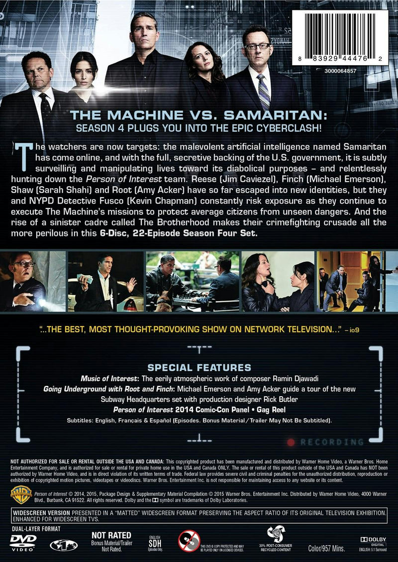 Person of Interest: Season 4 [DVD]