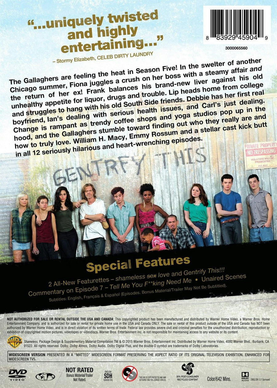 Shameless: The Complete Fifth Season [DVD]