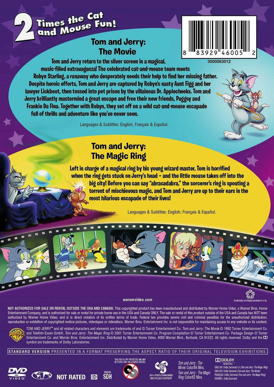 Tom and Jerry Double Feature:  The Magic Ring / The Movie (DVD Double Feature) [DVD]