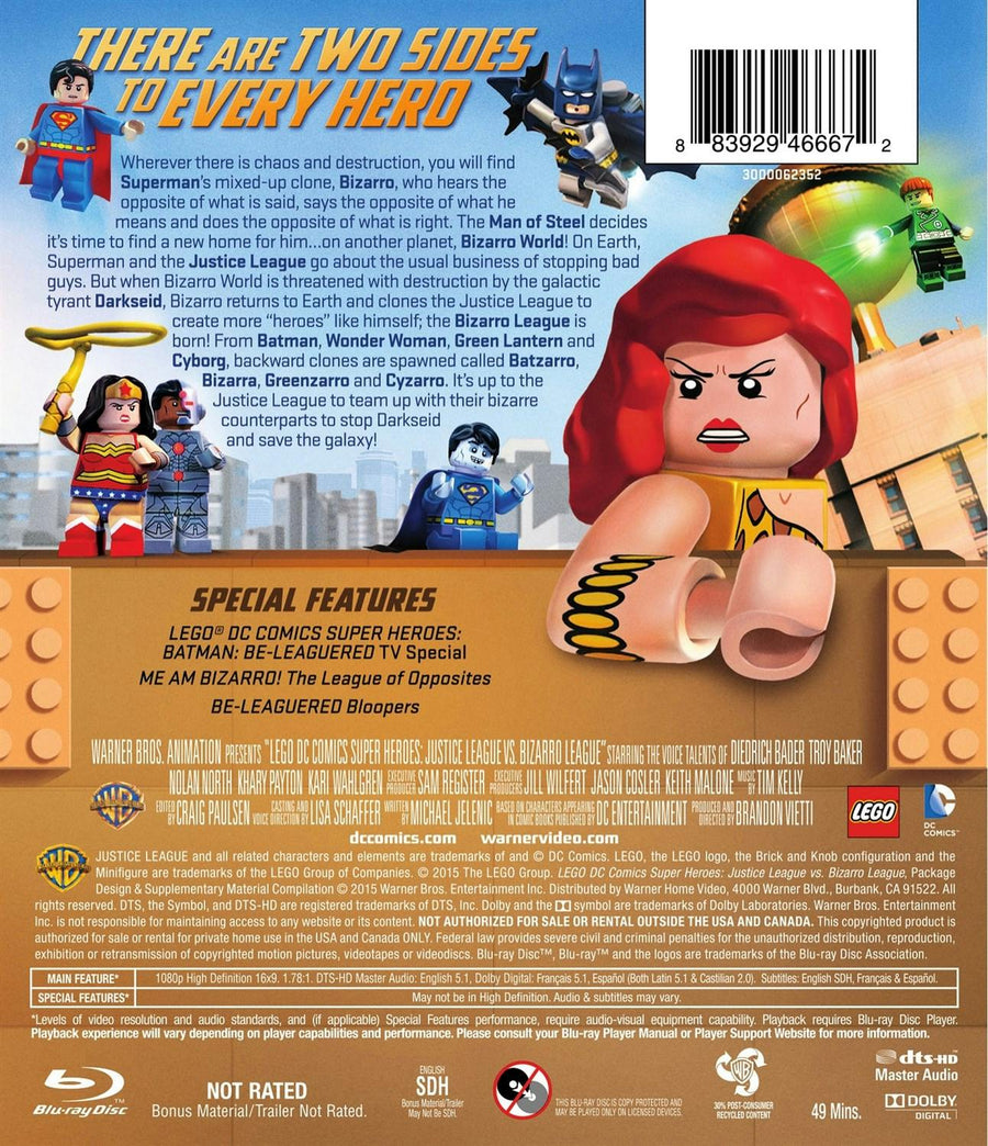 LEGO DC Comics Super Heroes: Justice League vs Bizarro League [Blu-ray]