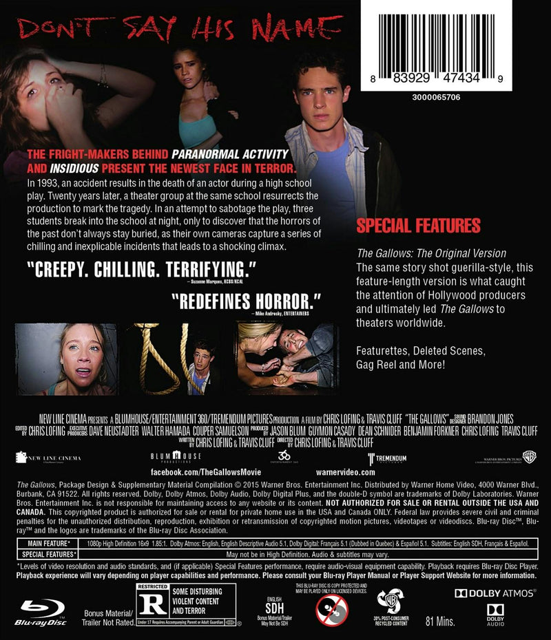 The Gallows [Blu-ray]