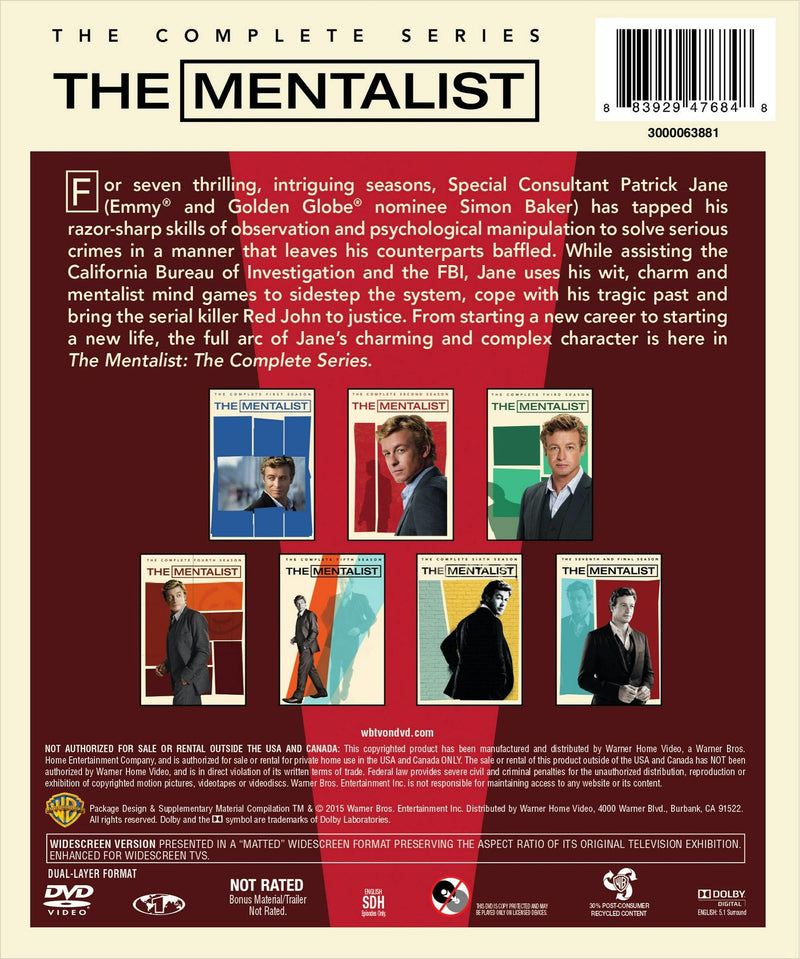 The Mentalist: The Complete Series (Box Set) [DVD]