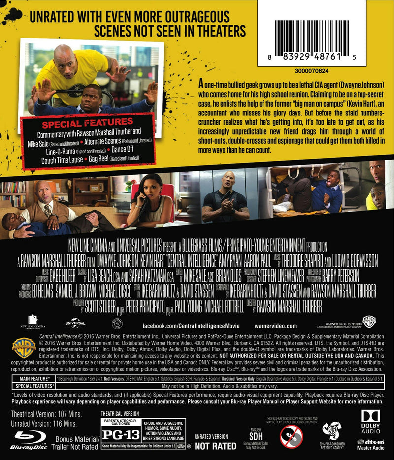 Central Intelligence [Blu-ray]
