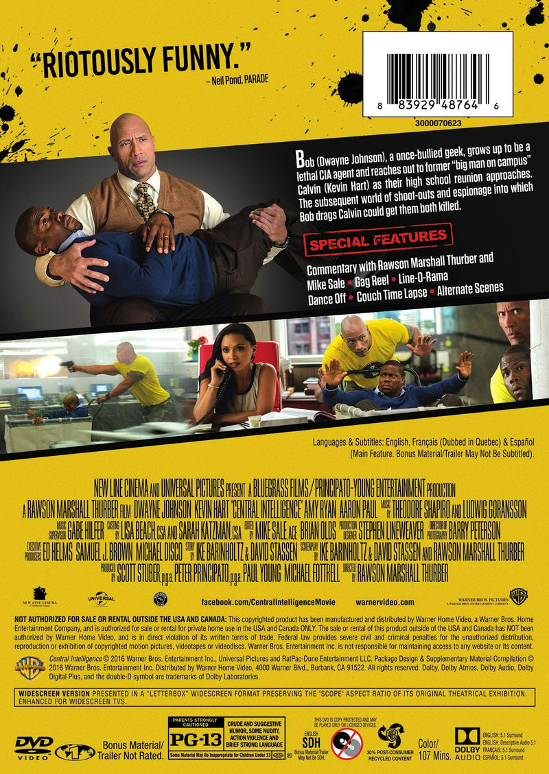 Central Intelligence (Special Edition) [DVD]