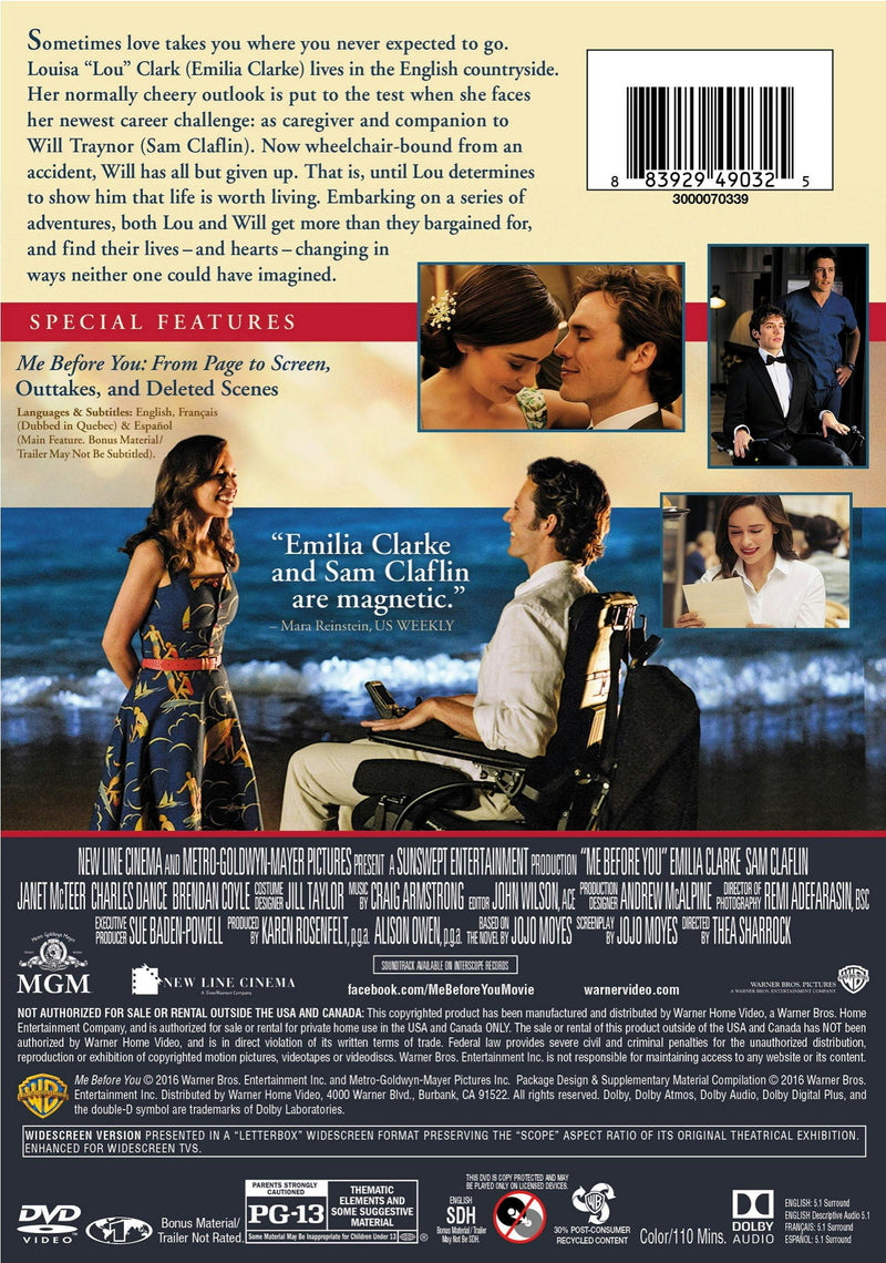 Me Before You [DVD]
