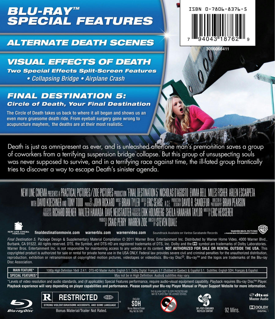Final Destination 5 (Blu-ray New Box Art) [Blu-ray]