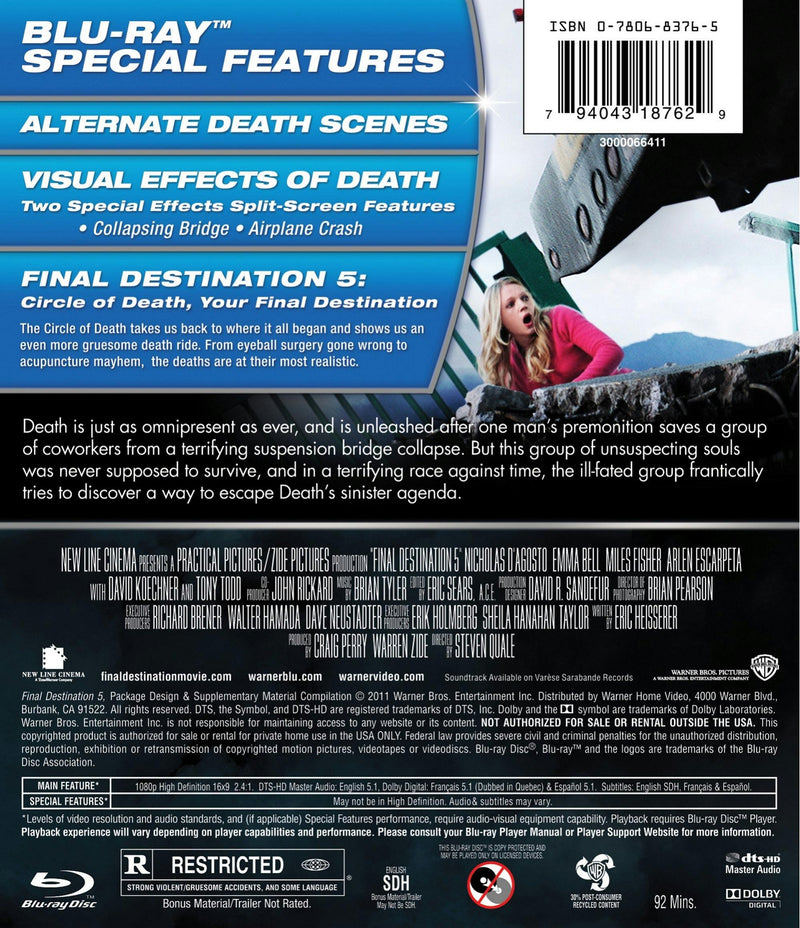 Final Destination 5 (Blu-ray New Box Art) [Blu-ray]