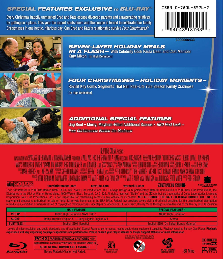 Four Christmases (Blu-ray New Box Art) [Blu-ray]