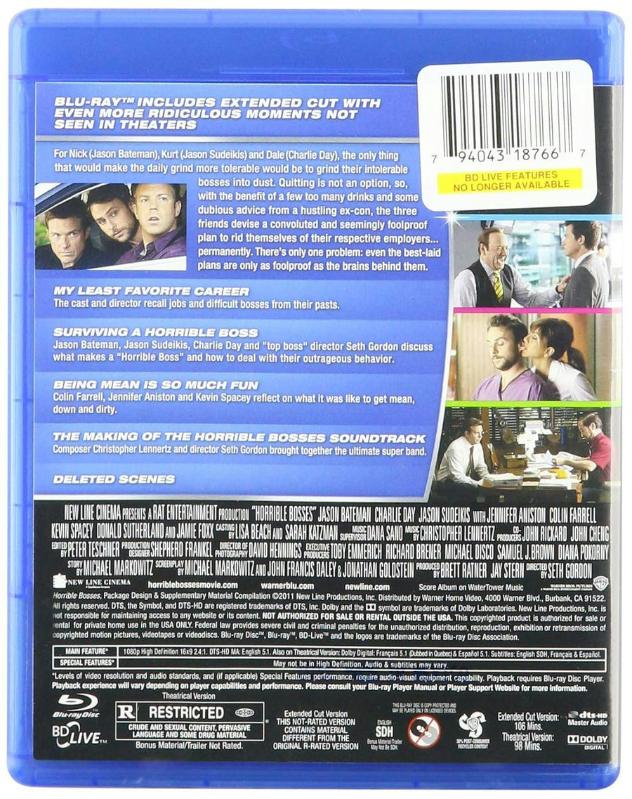 Horrible Bosses (Blu-ray New Box Art) [Blu-ray]