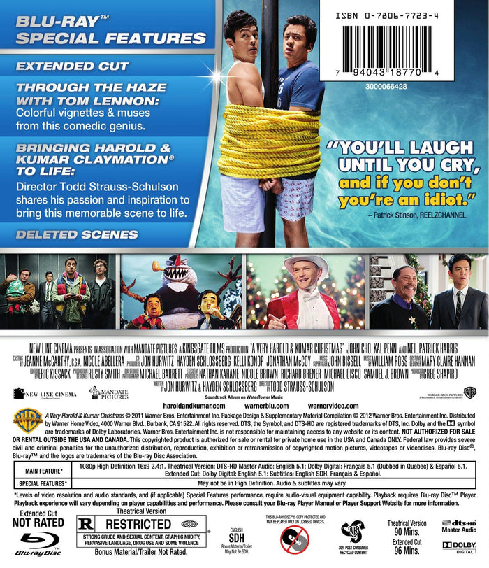A Very Harold and Kumar Christmas: Extended Cut (Blu-ray New Box Art) [Blu-ray]