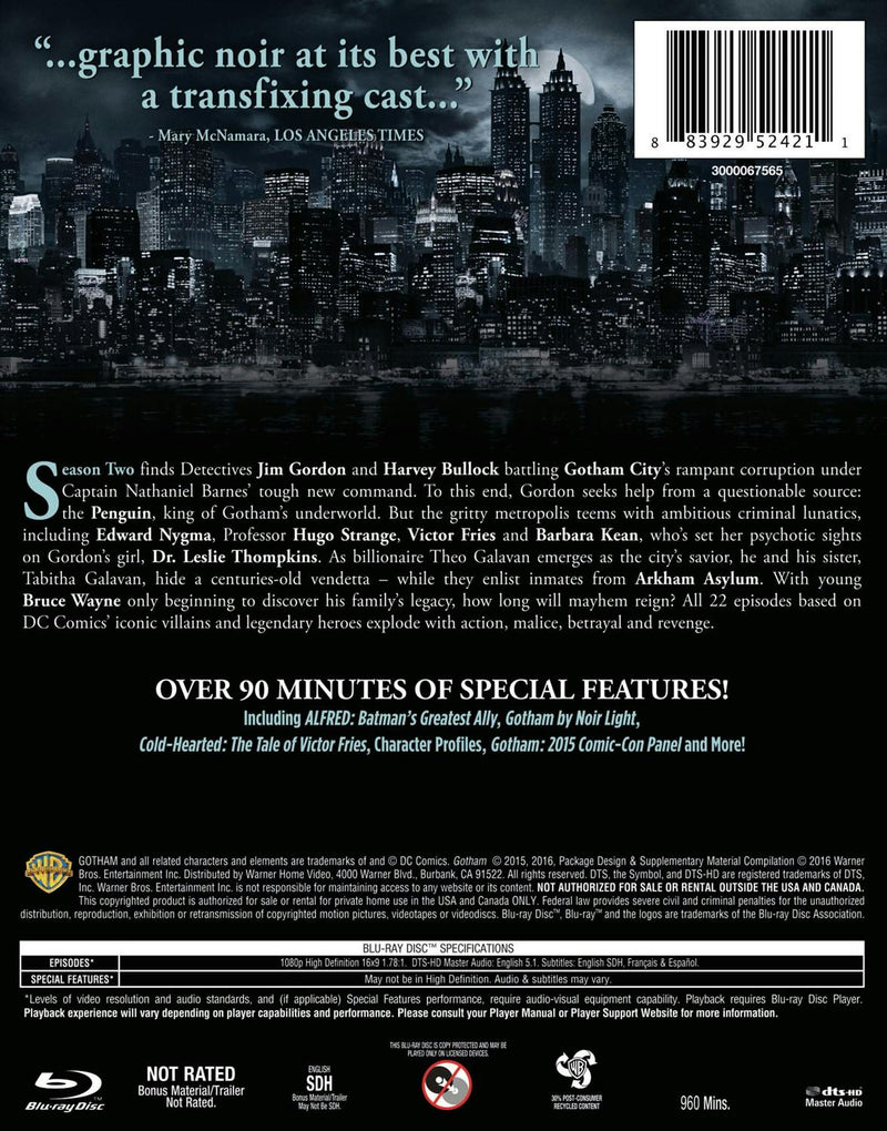 Gotham: The Complete Second Season [Blu-ray]