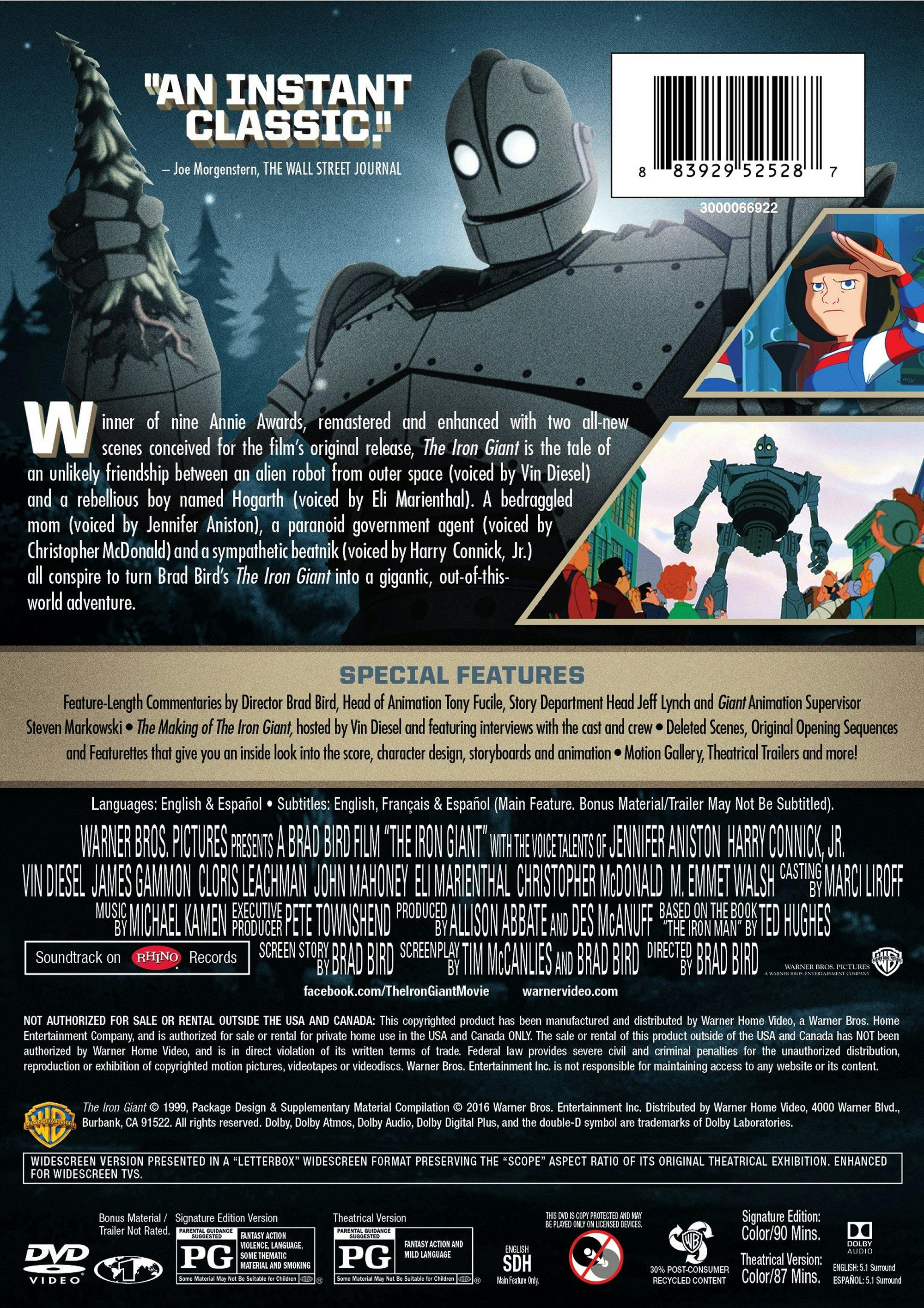 The Iron Giant: Signature Edition (DVD Signature Edition) [DVD