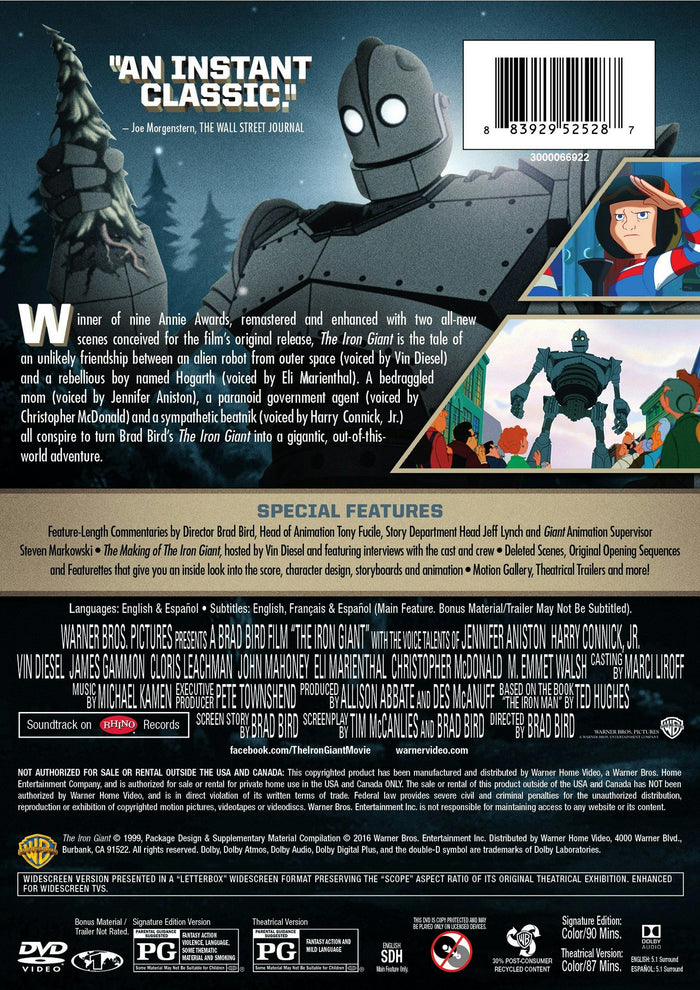 The Iron Giant: Signature Edition (DVD Signature Edition) [DVD]