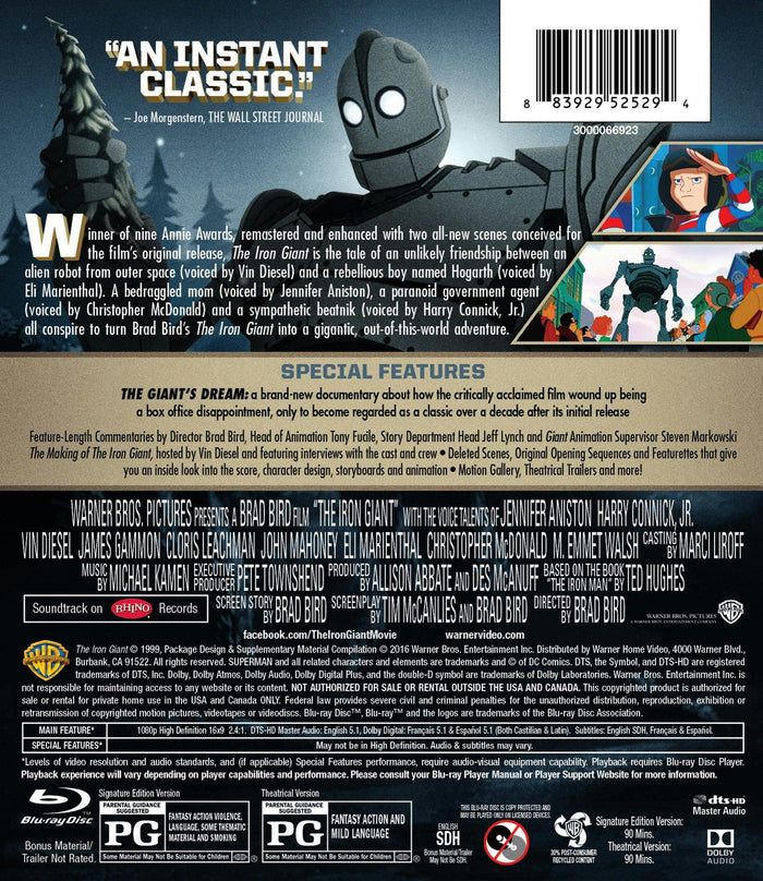 The Iron Giant [Blu-ray]