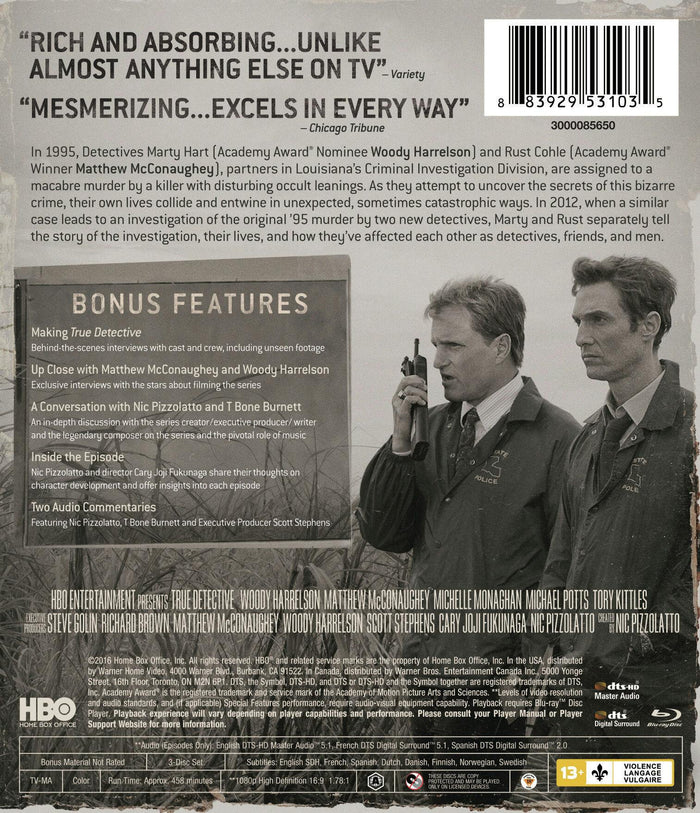 True Detective: The Complete First Season (Blu-ray New Box Art) [Blu-ray]
