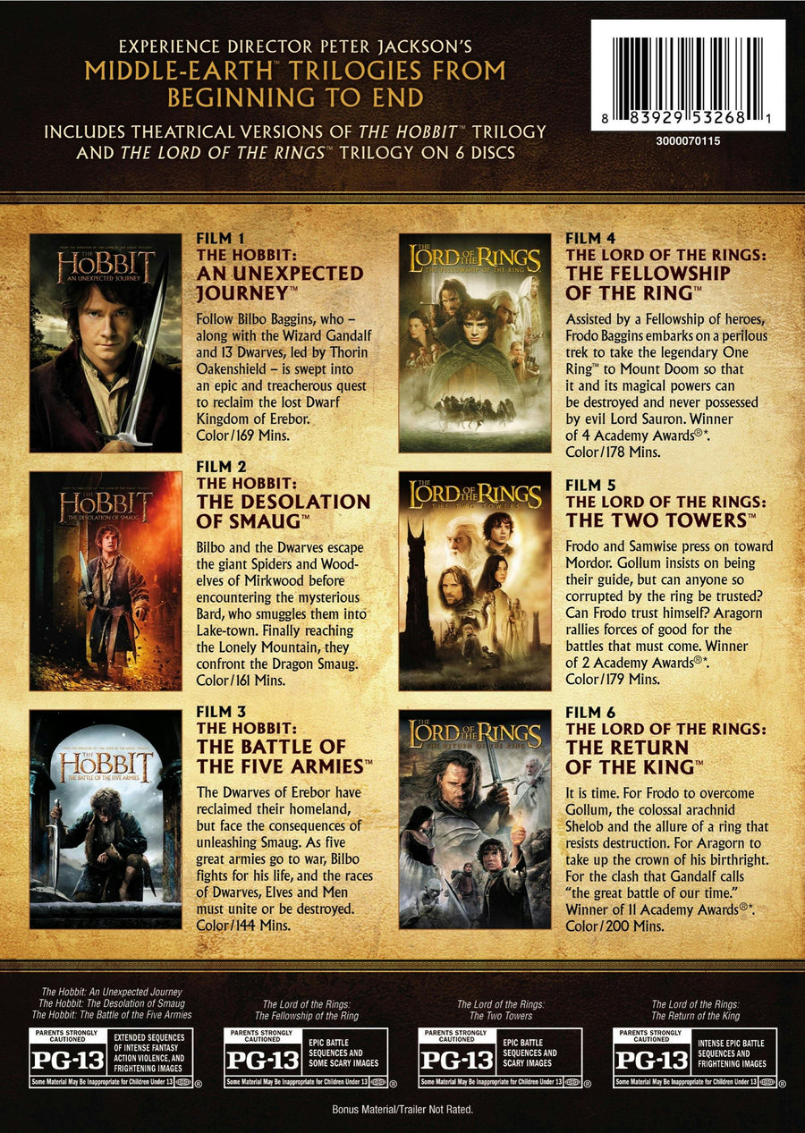Middle Earth Theatrical Collection (Box Set) [DVD]