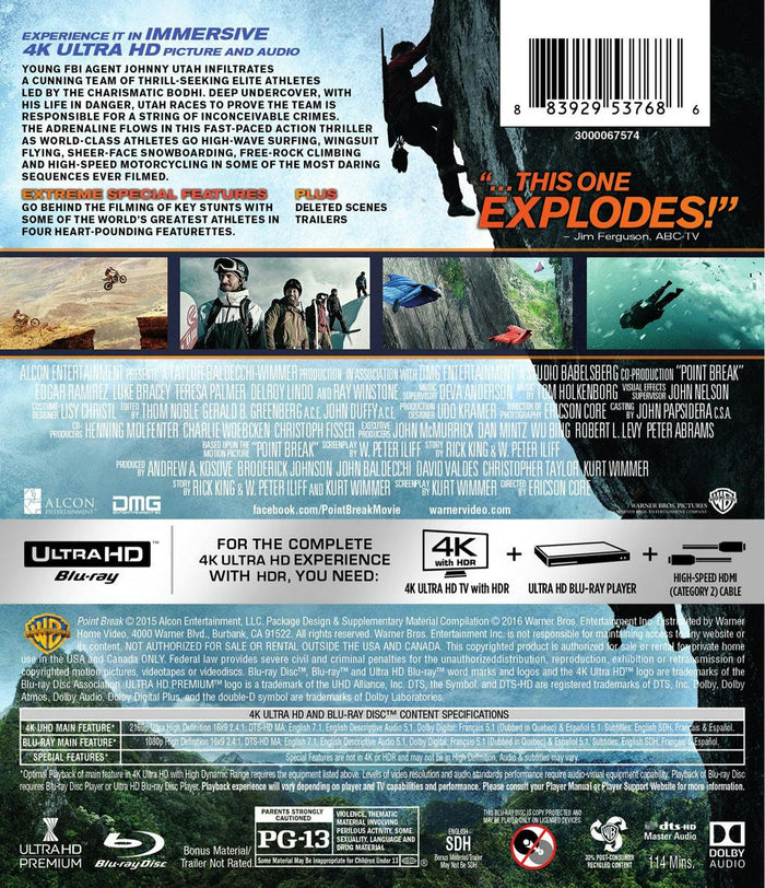 Point Break (4K Ultra HD + Blu-ray) [UHD]