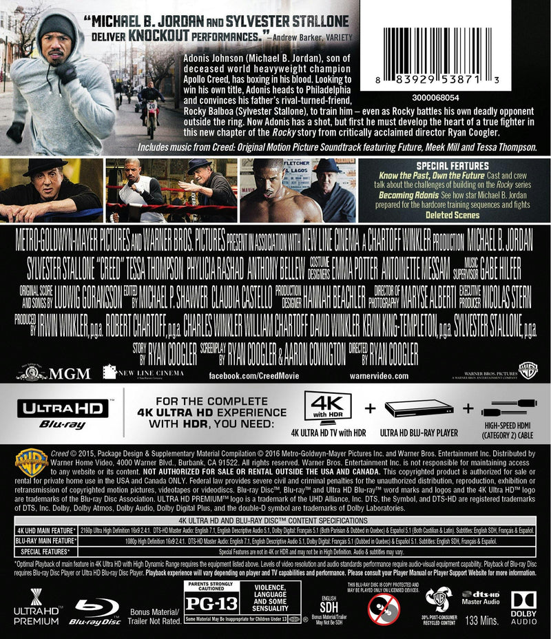 Creed (4K Ultra HD + Blu-ray) [UHD]