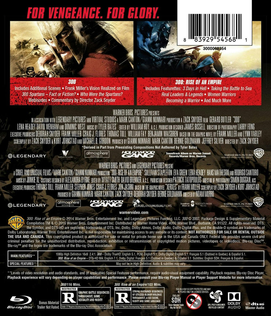 300/300: Rise of an Empire (Blu-ray Double Feature) [Blu-ray]
