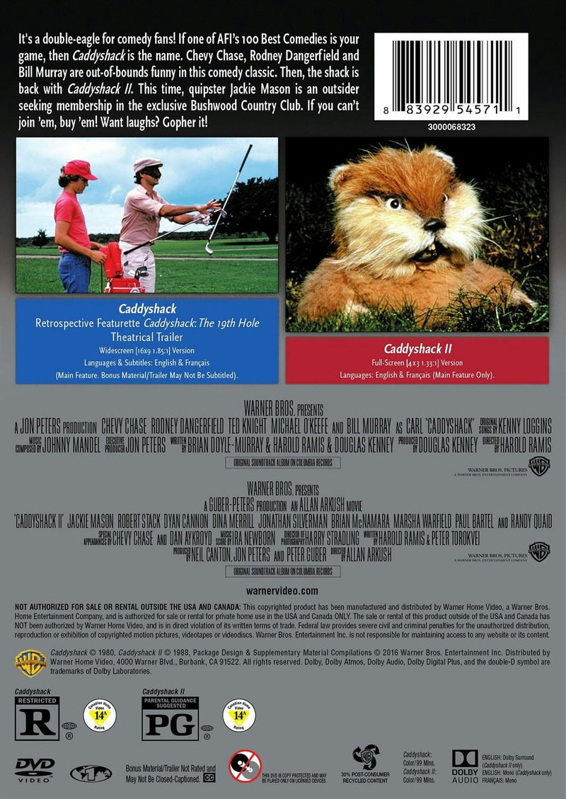 Caddyshack/ Caddyshack 2 (Double Feature) (DVD Double Feature) [DVD]