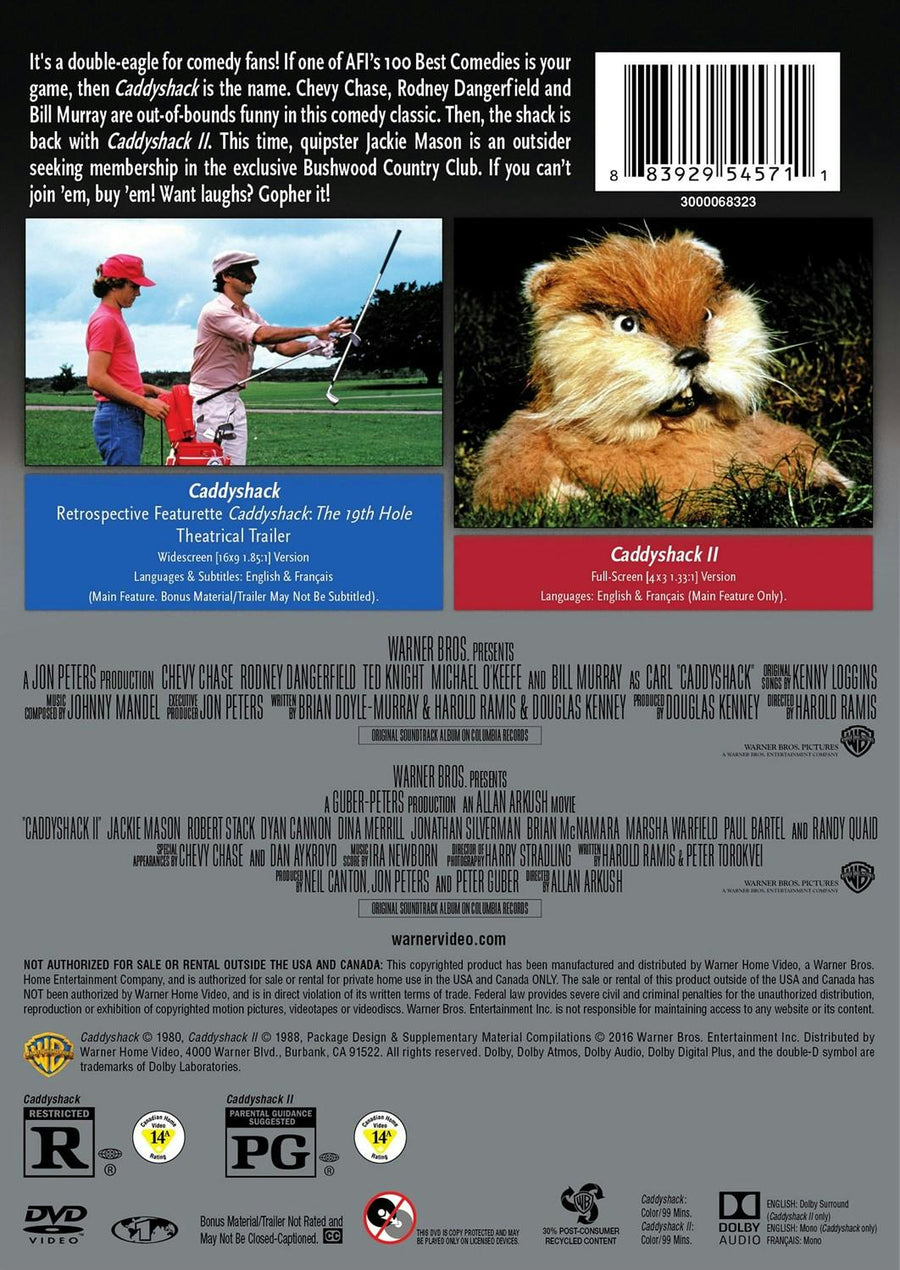 Caddyshack/ Caddyshack 2 (Double Feature) (DVD Double Feature) [DVD]