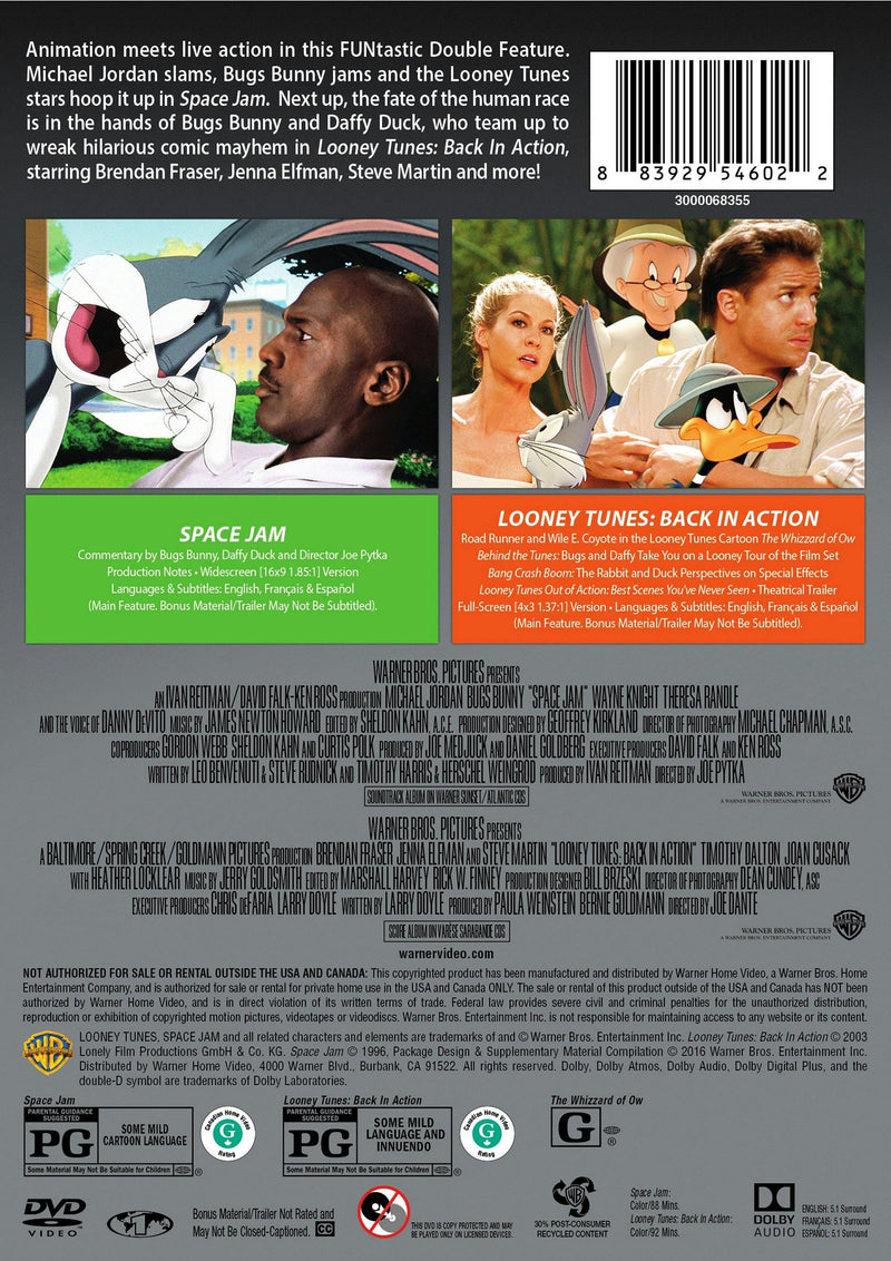 Space Jam/Looney Tunes: Back in Action (DVD Double Feature) [DVD]