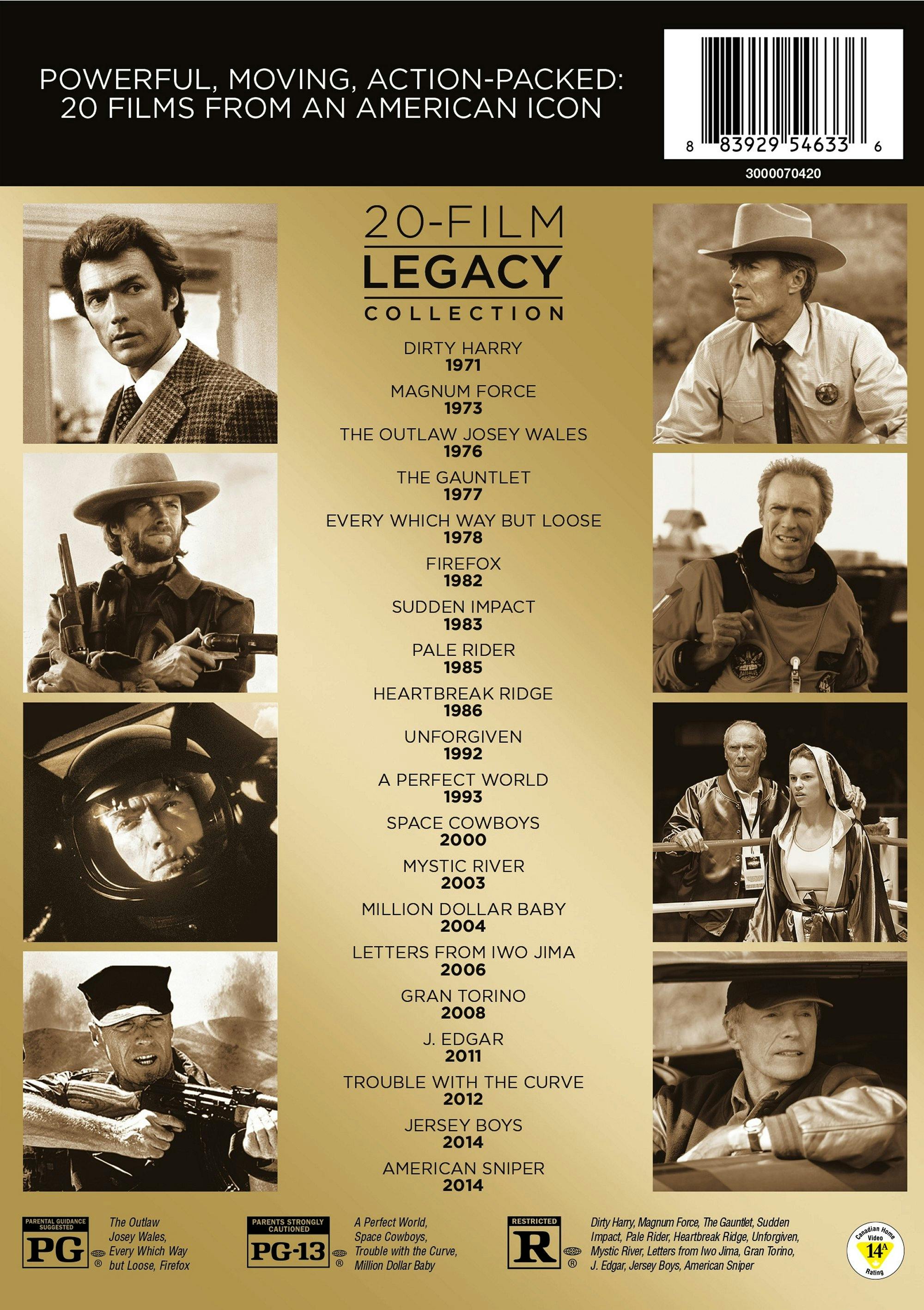 Clint Eastwood Legacy Collection (Box Set) [DVD] – GRUV Entertainment