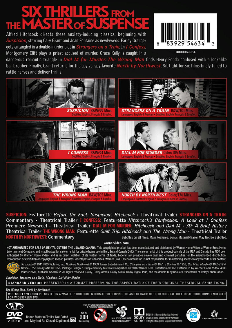 Alfred Hitchcock Suspense Films Collection [DVD]