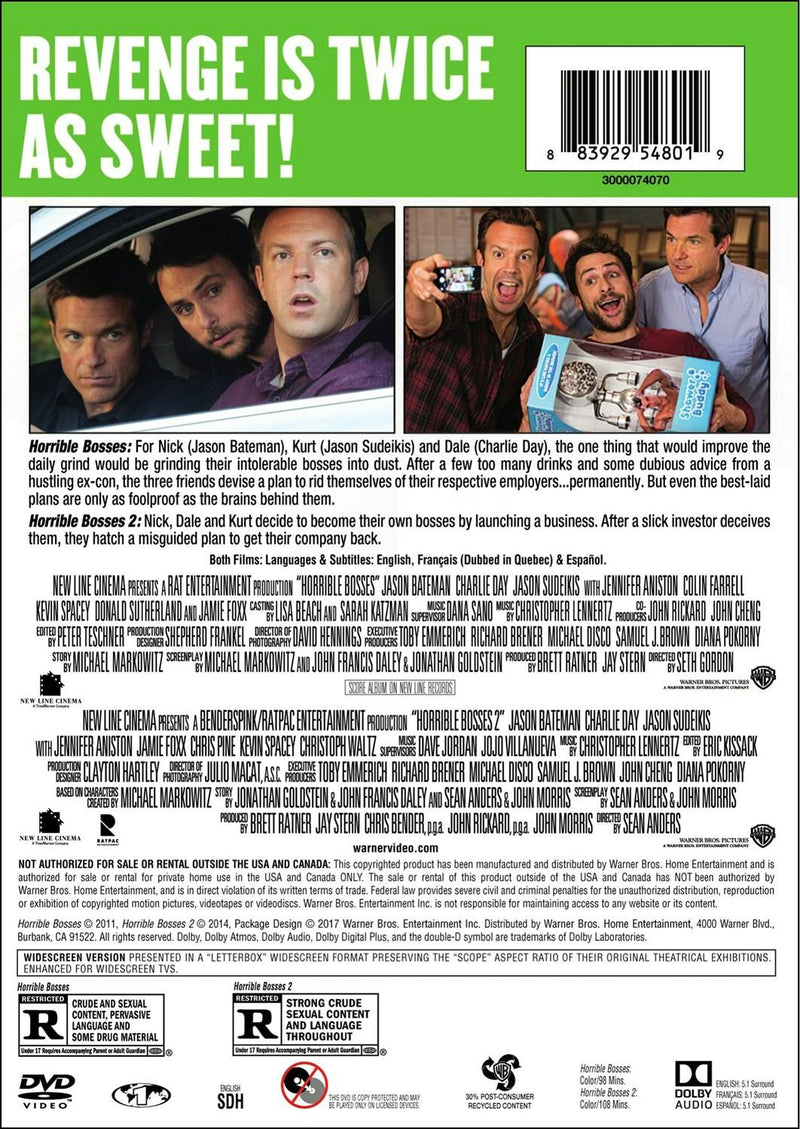 Horrible Bosses/Horrible Bosses 2 (DVD Double Feature) [DVD]